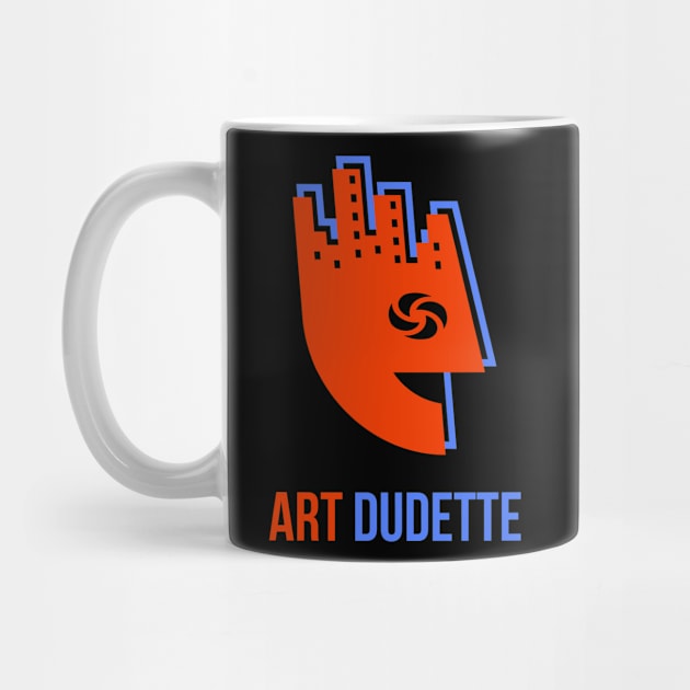 Art Dudette In Orange And Blue by yourartdude